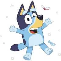 Calcomanía Gigante Autoadhesiva Bluey para Pared