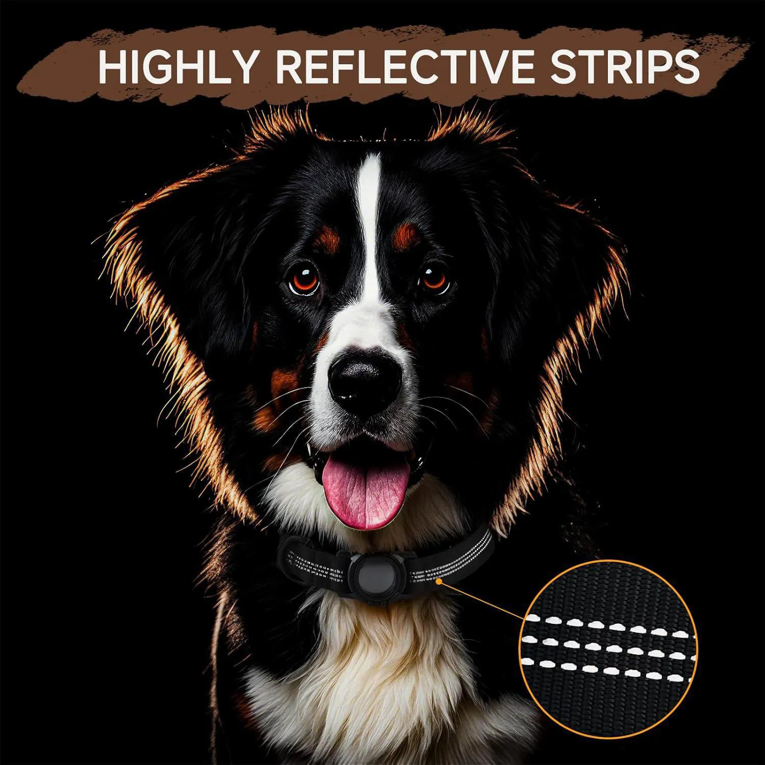 Collar Para Perro Compatible Con Airtag Impermeable Ajustable Y Seguro 4
