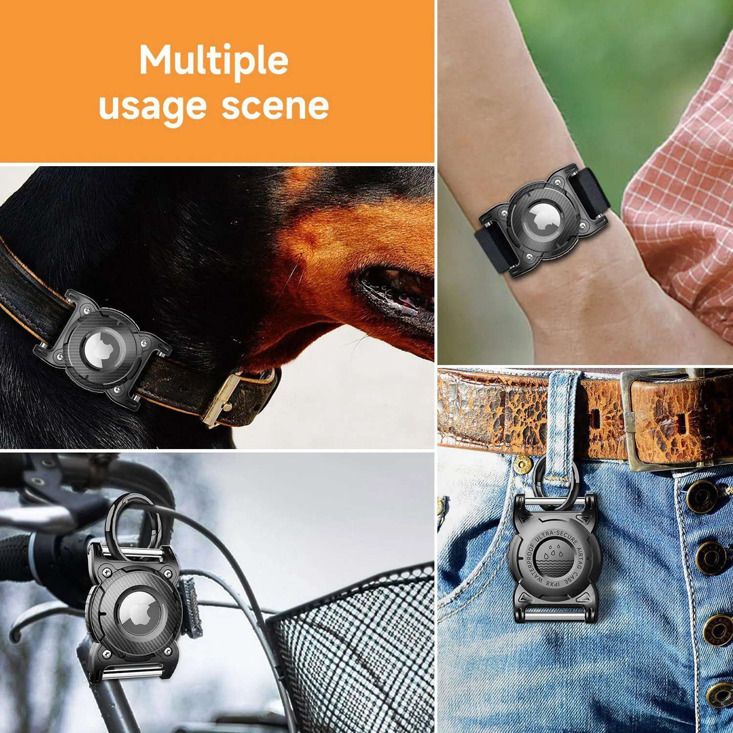 Soporte Para Airtag Para Collar De Perro Impermeable Con Lazo Metálico 4