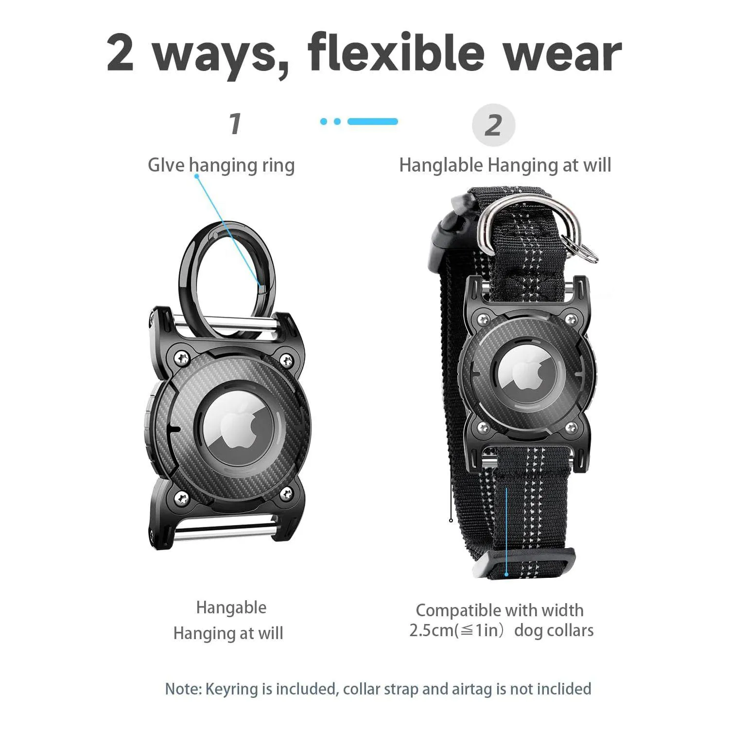 Soporte Para Airtag Para Collar De Perro Impermeable Con Lazo Metálico 5