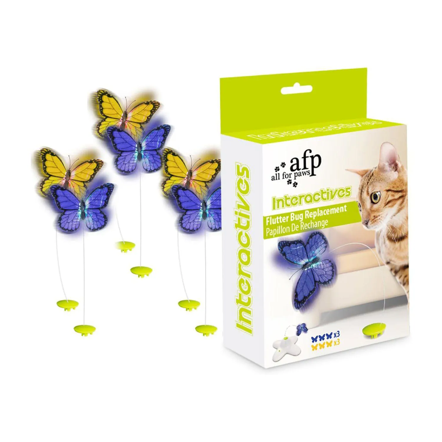 Repuesto De Mariposas Para Juguete Interactivo De Gatos Paquete De Seis Piezas