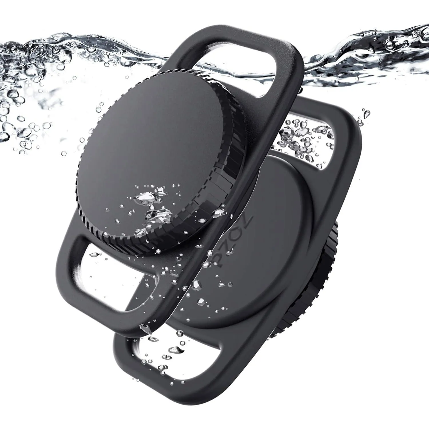 Funda Impermeable Para Airtag Compatible Con Collar De Perro Negro