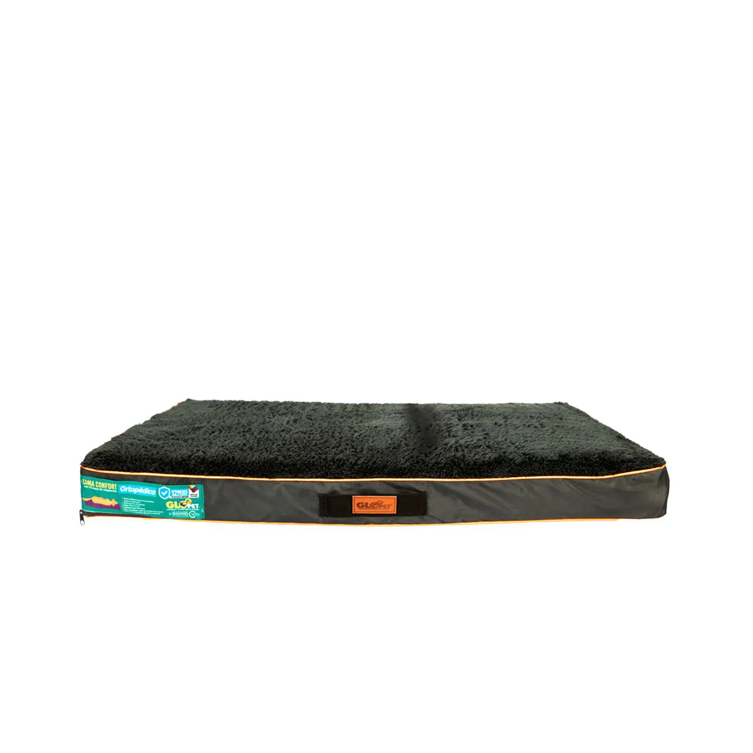 Colchón Gloopet Con Tecnologia Antiestres Para Mascota Talla S Color Negro