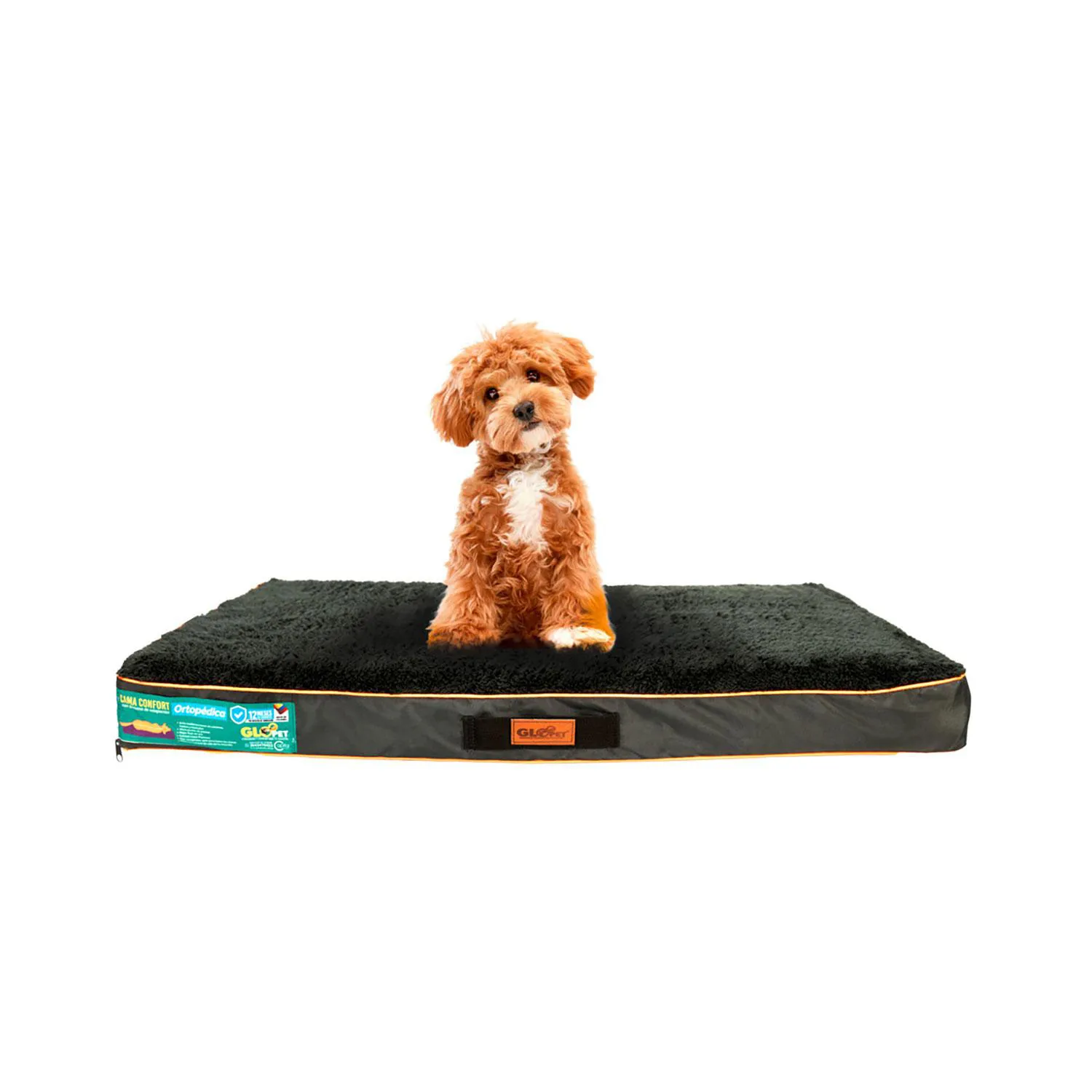Colchón Gloopet Con Tecnologia Antiestres Para Mascota Talla S Color Negro 3