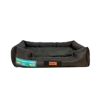 Cama Sofá Gloopet Con Tecnologia Antiestres Para Mascota Talla Xxl Negro Gris