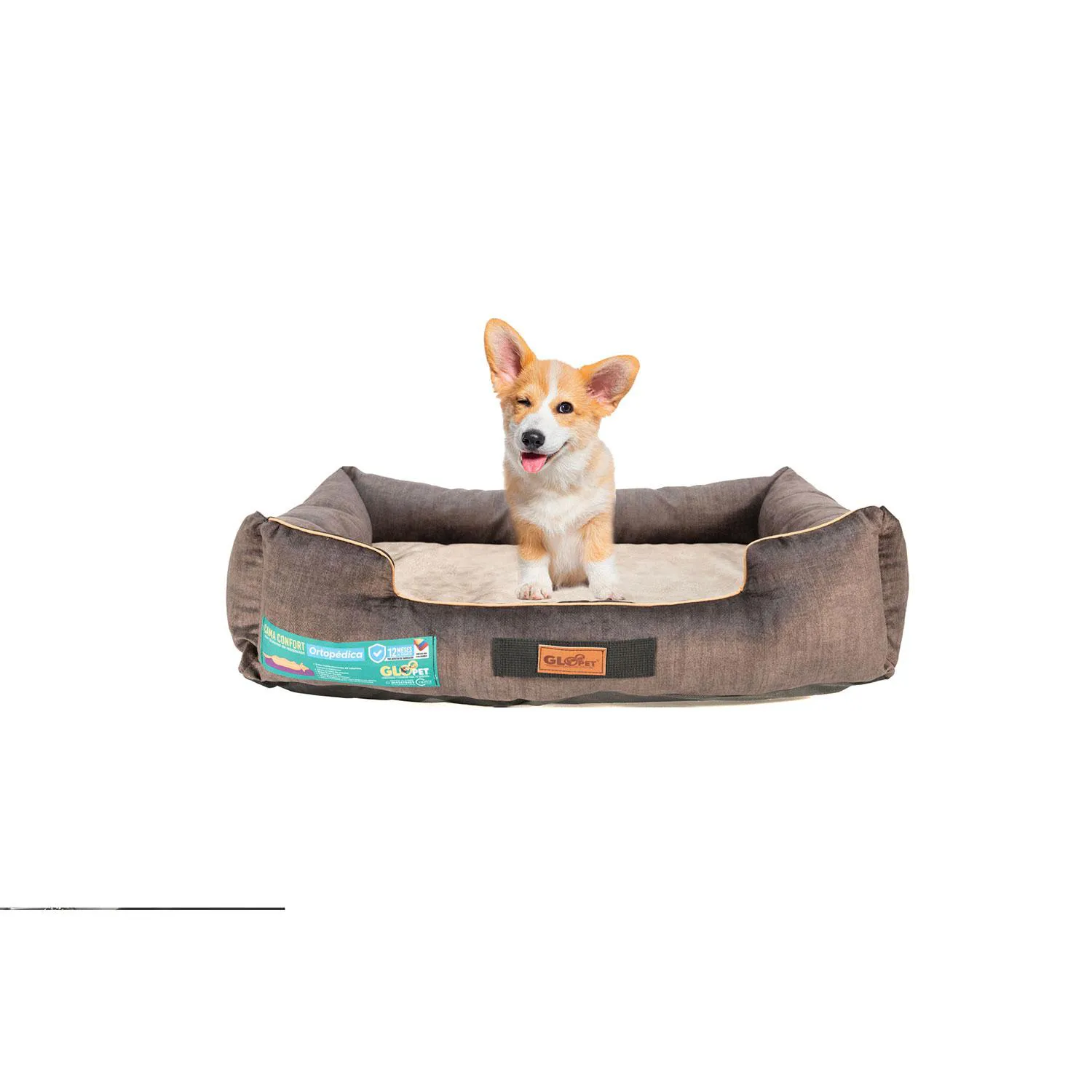 Cama Sofá Gloopet Italia Con Tecnologia Antiestres Para Mascota Talla Xxl Café 3