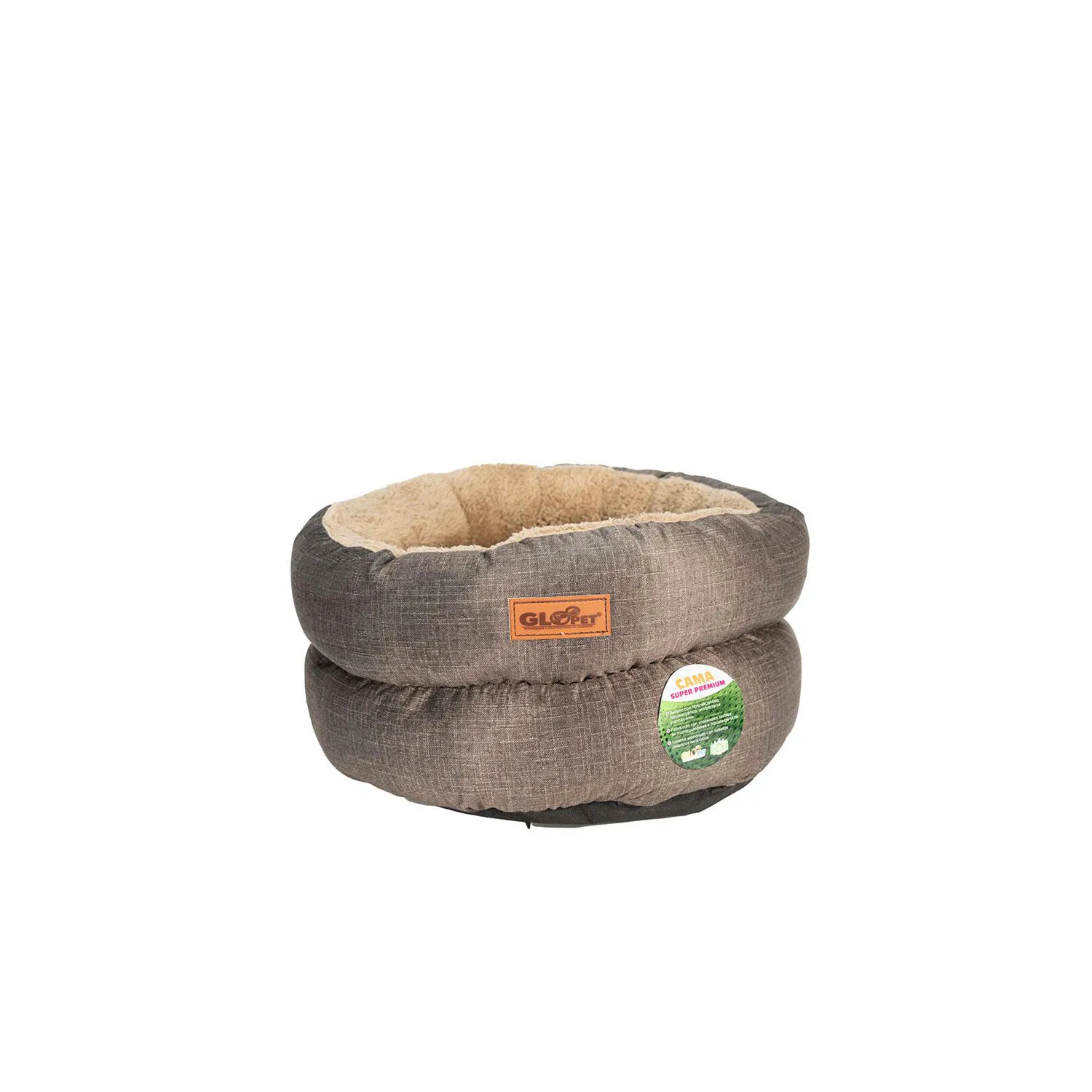 Cama Gloopet Fat Para Mascota Talla Unica Café