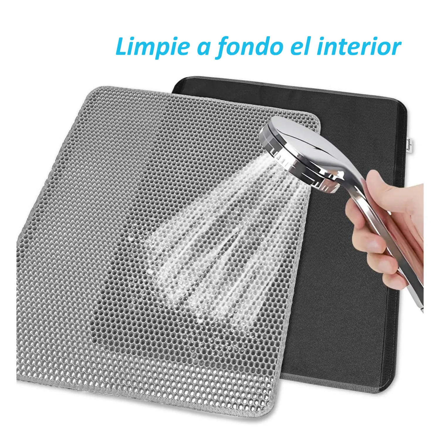 Tapete Grande para Arena de Gatos Xuanyaente Doble Capa Impermeable Antideslizante 3