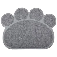 Tapete Para Arena De Gato En Forma De Pata Antideslizante Impermeable