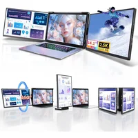 Extensor De Pantalla Triple Portátil Para Laptop Con Resolución 2.5K