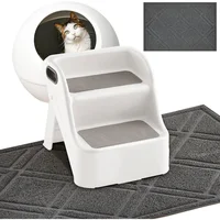 Rampa Para Gatos Con Tapete Antideslizante Ideal Para Caja De Arena