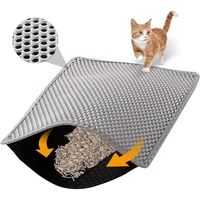 Tapete Para Arena De Gato Con Doble Capa Impermeable Antideslizante