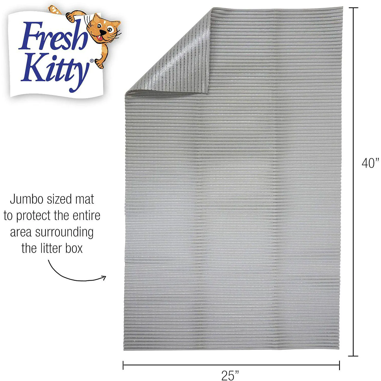 Alfombrilla Extra Grande Para Arena De Gatos Impermeable Antideslizante Y Fácil De Limpiar 5