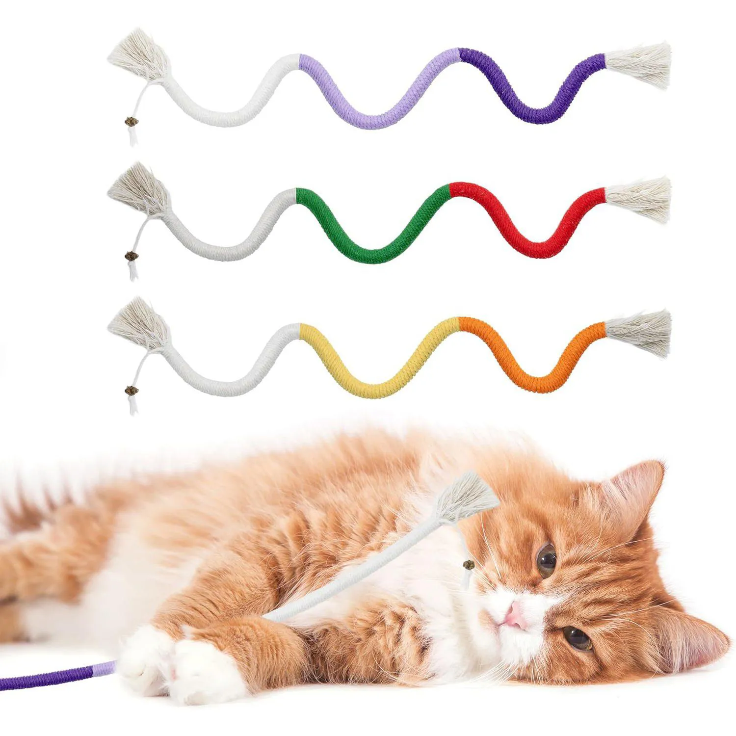 Juguete De Cuerda Maiiu Para Gatos Con Limpieza Dental Y Material Seguro