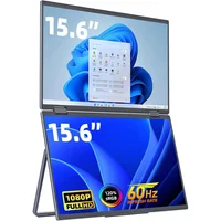 Monitor Portátil Dual FHD con Altavoces
