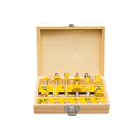 Juego de Fresas Ruteadora 12 Piezas Cuchillo Tupi 1/4 Pulgada Uyustools
