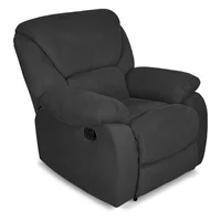 Silla Reclinable Ohio 1 puesto Estatica Microf Gris Plom