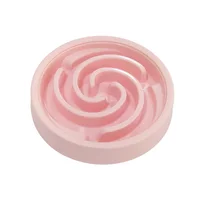 Comedero Para Mascotas Alimentacion Lenta Rosado