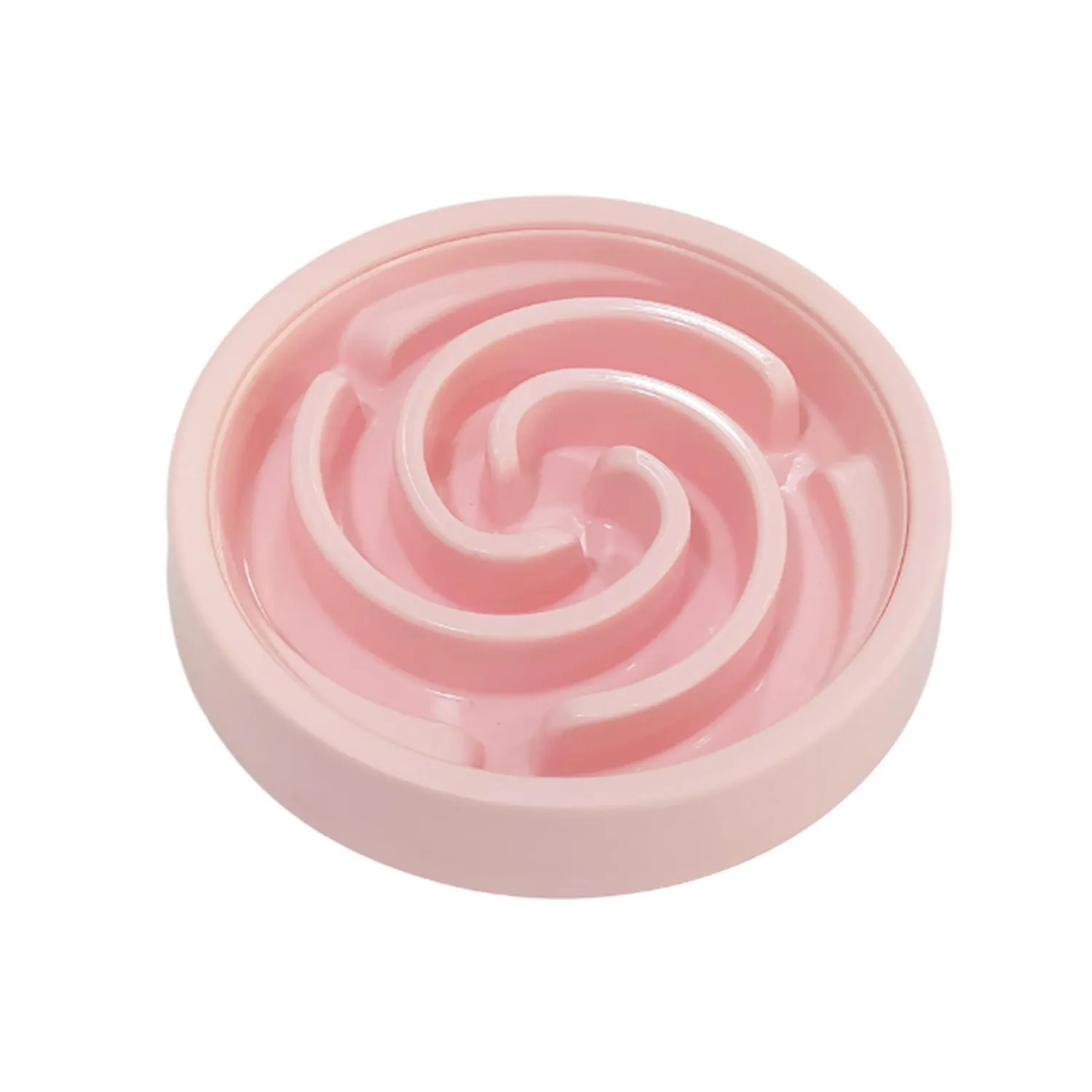 Comedero Para Mascotas Alimentacion Lenta Rosado