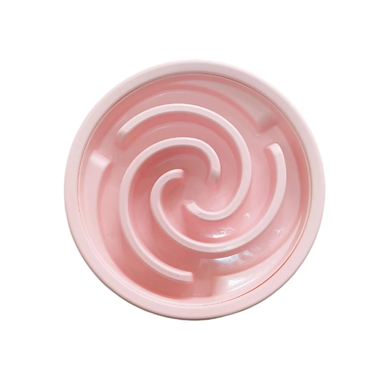 Comedero Para Mascotas Alimentacion Lenta Rosado