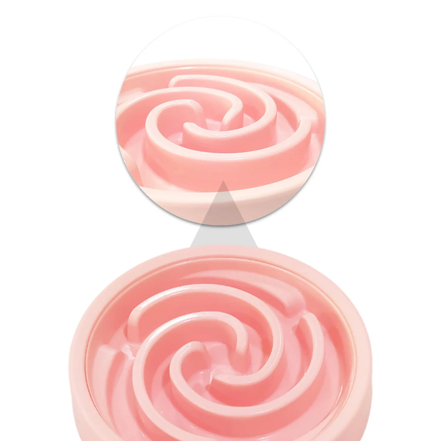 Comedero Para Mascotas Alimentacion Lenta Rosado 4