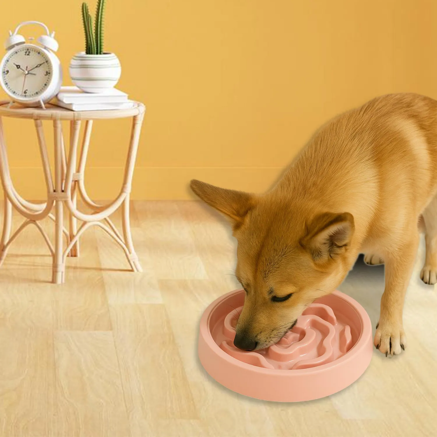 Comedero Para Mascotas Alimentacion Lenta Rosado 5