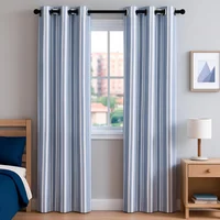 Set de 2 Cortina Teen Báltica 140 X 220 cm Azul