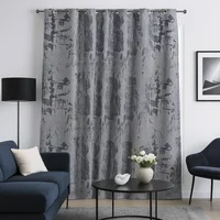Cortina Ojalete 200x220 cm Plata