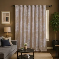 Cortina Ojalete 200x220 cm Taupe
