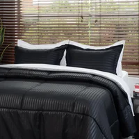 Cobija Plumon Plus Negro Semidoble + 2 Fundas