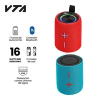 Parlante Recargable 2 En 1 16w Rms Azul/rojo Luces