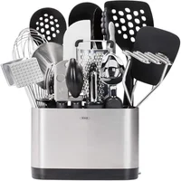 Set de Utensilios Cocina Oxo Acero Inoxidable Con Soporte