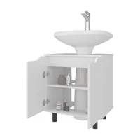 Mueble Lavamos De Pedestal Marlo 63X55X41 Rta Blanco