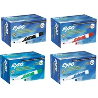 Set Caja Marcadores Borrables 4 Colores Expo