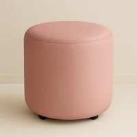 Puff Circula Rosado 40x42