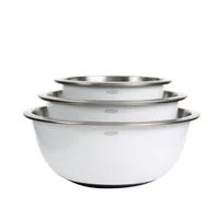 Juego de Bowls Oxo 3 Piezas en Acero Inoxidable Aislado