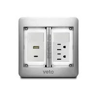 Socket de Piso 6h Aluminio