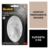 Gancho Permanente Grande Blanco Scotch 3m