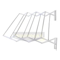 Tendedero Pared Plegable 80x100cm 30 Kilos 8 Tubos Blanco Induhogar