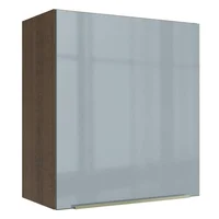 Mueble De Cocina Superior Lux 60 Cm 1 Puerta Marrón Gris