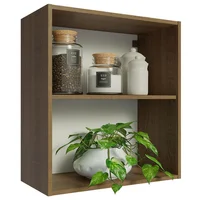 Mueble De Cocina Superior Abierto 2 Nichos 60 Cm Marrón