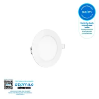 Vta Panel LED Inteligente Wifi Multicolor 6w 4.5" Incrustar