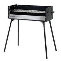 Parrilla Portátil Plegable Camping Color Negro