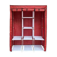 Closet Organizador 3 Espacios Perchero Forro Rojo 88130