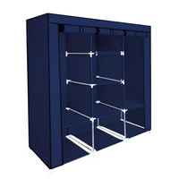 Closet Organizador 3 Espacios Perchero Forro Azul 88130