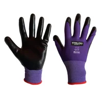 Guante Multiflex Poliester Nitrilo Purpura -m Set x 12