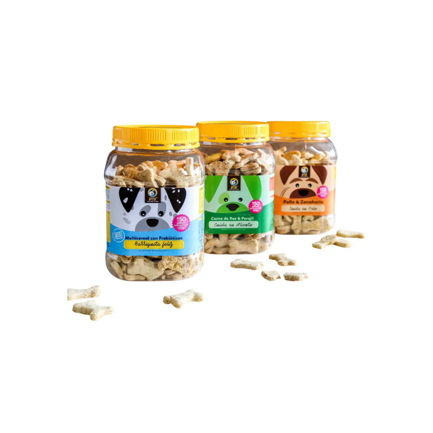 Galletas Snacks para Perro Apetit Pollo y Zanahoria Bombonera 500g 3