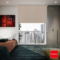 Cortina Enrollable 80% Blackout 140X180Cm Capuchino