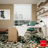 Cortina Roller Dúo Beige Ivory Reggia Ancho 220 cm x Alto 220 cm – Control de Luz Día y Noche, Fácil Instalación, Diseño Moderno Ideal para Sala y Habitación.