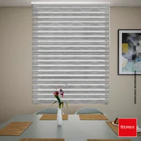 Cortina Enrollable Roller Duo 120X170Cm Gris Texturizado